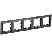 Рамка 5-м BRITE РУ-5-БрЧ черн. IEK BR-M52-K02