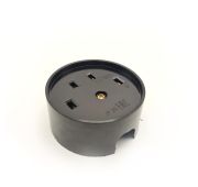 Разъем РШ-ВШ ОП 32А 380В 3Р+РЕ кругл. черн. TOKOV ELECTRIC TKL-OVOP-3Р+РЕ-C05