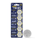 Элемент питания литиевый CR2025 таблетка (блистер 5шт) TOKOV ELECTRIC TKE-LI-CR2025/B5