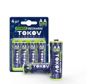 Аккумулятор AA/HR6 2500мА.ч (блист.4шт) TOKOV ELECTRIC TKE-NMA-HR6/B4