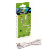 Кабель USB-Type C 3А 1.2м зарядка + передача данных бел. (коробка) ERGOLUX 15095