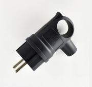 Вилка 16А 2P+PE 220-240В IP44 с ручкой каучук LEZARD 106-0400-0109/109