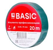 Изолента класс А 0.18х19мм (рул.20м) зел. EKF plc-iz-a-g