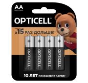 Элемент питания алкалиновый AA/LR6 (блист. 4шт) Basic Opticell 5051001