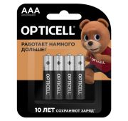 Элемент питания алкалиновый AAA/LR03 (блист. 4шт) Basic Opticell 5051002