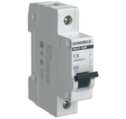 Выключатель автоматический модульный 1п C 6А 4.5кА ВА47-29М GENERICA MVA21-1-006-C-G