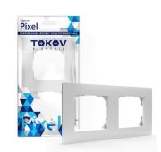 Рамка 2-м Pixel универс. бел. TOKOV ELECTRIC TKE-PX-RM2-C01