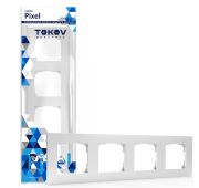 Рамка 4-м Pixel универс. бел. TOKOV ELECTRIC TKE-PX-RM4-C01