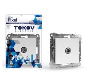 Коннектор TV СП Pixel механизм бел. TOKOV ELECTRIC TKE-PX-A1C-C01