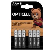 Элемент питания алкалиновый AAA/LR03 (блист. 6шт) Basic Opticell 5051007