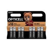 Элемент питания алкалиновый AA/LR6 (блист. 8шт) Basic Opticell 5051008