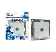 Розетка TV оконечная СП Pixel 1DB механизм перламутр. TOKOV ELECTRIC TKE-PX-A1O-C04