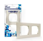 Рамка 2-м Pixel универс. беж. TOKOV ELECTRIC TKE-PX-RM2-C02