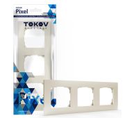 Рамка 3-м Pixel универс. беж. TOKOV ELECTRIC TKE-PX-RM3-C02