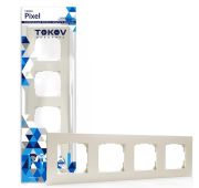 Рамка 4-м Pixel универс. беж. TOKOV ELECTRIC TKE-PX-RM4-C02