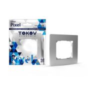 Рамка 1-м Pixel алюм. TOKOV ELECTRIC TKE-PX-RM1-C03