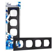 Рамка 4-м Pixel универс. карбон TOKOV ELECTRIC TKE-PX-RM4-C14