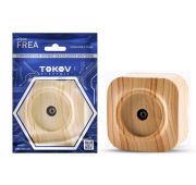 Розетка телевизионная TV 1-м ОП Frea IP20 АБС-пластик сосна TOKOV ELECTRIC TKE-FR-A1C-C25