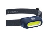 Фонарь аккумуляторный налобный 3Вт COB LED съемный Li-ion 18650 800мА.ч корпус ABS-пластик USB-шнур type C регулируемый эласт. ремешок КОСМОС KOC514Lit