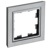 Рамка 1-м BRITE РУ-1-БрС сталь IEK BR-M12-K46