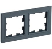 Рамка 2-м BRITE РУ-2-БрГ графит IEK BR-M22-K53