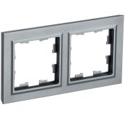 Рамка 2-м BRITE РУ-2-БрС сталь IEK BR-M22-K46