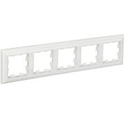 Рамка 5-м BRITE РУ-5-Бр бел./бел. IEK BR-M52-12-K01