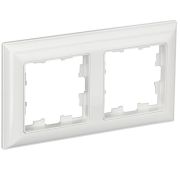 Рамка 2-м BRITE РУ-2-Бр бел./бел. IEK BR-M22-12-K01