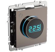 Термостат электронный с индик. BRITE СП IP20 ТС10-1-БрТБ темная механизм бронза IEK BR-RT11-K45