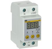 Реле напряжения РН-д 1ф 36мм 63А IEK IVR21-1-63