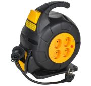 Удлинитель на катушке TWIST 4х10м с заземл. автосмотка 16А IP20 ПВС 3х1.5 IEK TW-KP27-16-04-10