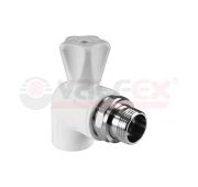 Кран шаровой для радиатора угловой 25х1/2дюйм (40/10) VALFEX 10148125