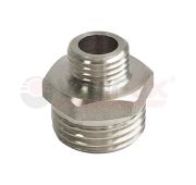 Ниппель никелированный переходной НР 1 1/2дюйм-НР 1/2дюйм (50/5) VALFEX VF.580.N.112.012