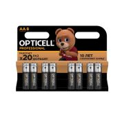 Элемент питания алкалиновый AA/LR6 (блист. 8шт) Professional Opticell 5052007