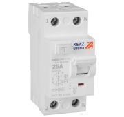 Выключатель дифференциального тока (УЗО) 2п 25А 10мА тип AC 4.5кА OptiDin DM63-2125 УХЛ4 КЭАЗ 343882