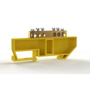 Шина PE «земля» на DIN-изоляторе 6х9мм 6 отвер. латунь TOKOV ELECTRIC TKE-BCB-69-6-DIN/PE