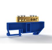 Шина нулевая на DIN-изоляторе 8х12мм 6 отвер. латунь TOKOV ELECTRIC TKE-BCB-812-6-DIN/N