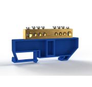 Шина нулевая на DIN-изоляторе 8х12мм 8 отвер. латунь TOKOV ELECTRIC TKE-BCB-812-8-DIN/N