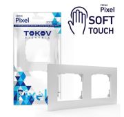 Рамка 2-м Pixel универс. айс TOKOV ELECTRIC TKE-PX-RM2-C34