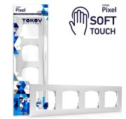 Рамка 4-м Pixel универс. айс TOKOV ELECTRIC TKE-PX-RM4-C34