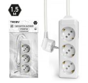 Удлинитель 3х1.5м с заземл. 10А 3х1.5 TOKOV LIGHT TKL-C01-BU3-1.5-1.5-Z