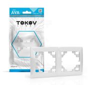 Рамка 2-м AVA бел. TOKOV LIGHT TKL-AV-RM2-C01