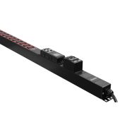 Блок розеток HIDEN EXPERT однофазный, вертикальный, 20 розеток IEC C13, 4 розетки IEC C19, 32А, авт. выкл., мониторинг/измерение, кабель питания 3м вилка IEC 60309 32А (2P+E), возможность установки в лоток Zero-U, корпус алюминий,
