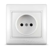 Розетка 1-м СП Севиль 16А IP20 без заземл. бел. UNIVersal С0022