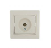 Розетка телевизионная оконечная TV СП Mira крем./крем. LEZARD 701-0303-130
