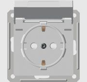 Розетка 1-м СП W59 Aqua 16А IP44 с заземл. защ. шторки в сборе бел. SE RS16-152B-18