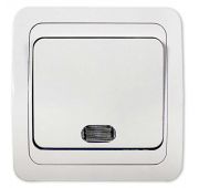 Выключатель 1-кл. СП Classico 2121 10А IP20 с подсветкой бел. ASD / IN HOME 4680005959853