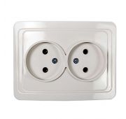 Розетка 2-м СП Classico 2102 16А IP20 бел. ASD / IN HOME 4680005959914