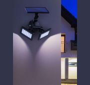 Светильник садовый фасадный ERAFS020-41 2х24LED 180лм с двумя световыми панелями солнечная батарея ЭРА Б0044489