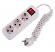 Удлинитель 3х2м с заземл. 16А IP20 Lila с выкл. LEZARD 720-0302-302